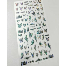  Körömmatrica - F1005 silver körömdíszítő