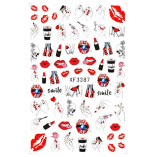  Körömmatrica - XF3387 körömdíszítő