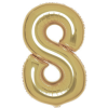 KORREKT WEB Arany White Gold 8-as szám fólia lufi 86 cm