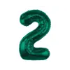 KORREKT WEB B&amp;C Bottle Green, Zöld 2-es szám fólia lufi 85 cm
