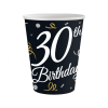 KORREKT WEB B&amp;C Happy Birthday 30 papír pohár 6 db-os 200 ml