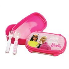 KORREKT WEB Barbie Shine Bright szendvicsdoboz + evőeszköz szett uzsonnás doboz