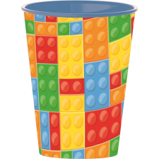 KORREKT WEB Bricks, Lego mintázatú pohár, műanyag 260 ml babaétkészlet