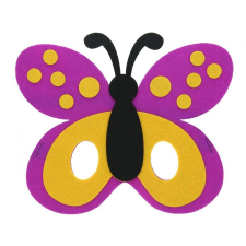 KORREKT WEB Butterfly, Pillangó filc maszk 18 cm party kellék