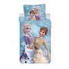 KORREKT WEB Disney Jégvarázs White Snowflake ágyneműhuzat 140×200cm, 70×90 cm