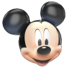 KORREKT WEB Disney Mickey Face fólia lufi 73x79 cm