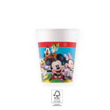 KORREKT WEB Disney Mickey Rock the House papír pohár 8 db-os 200 ml FSC party kellék