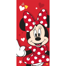 KORREKT WEB Disney Minnie Red heart fürdőlepedő, strand törölköző 70x140cm lakástextília