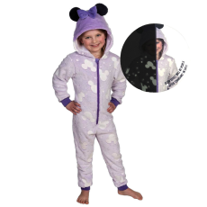 KORREKT WEB Disney Minnie sötétben világító gyerek hosszú pizsama, overál 122/128 cm