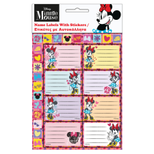 KORREKT WEB Disney Minnie Wink füzetcímke matricával 16 db-os információs címke