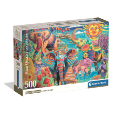 KORREKT WEB Elefánt Carnival 500 db-os Compact puzzle Clementoni puzzle, kirakós