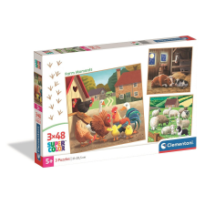 KORREKT WEB Farm Moments 3x48 db-os puzzle Clementoni puzzle, kirakós