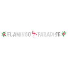 KORREKT WEB Flamingo Paradise papír felirat 135 cm party kellék