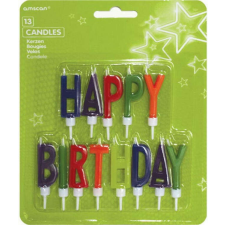 KORREKT WEB Happy Birthday gyertya szett 13 db-os gyertya