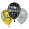 KORREKT WEB Happy Birthday léggömb, lufi 6 db-os