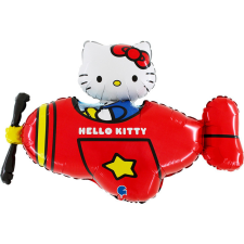 KORREKT WEB Hello Kitty Airplane Red fólia lufi 76 cm party kellék
