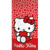 KORREKT WEB Hello Kitty Hearts fürdőlepedő, strand törölköző 70x140cm (Fast Dry)