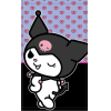 KORREKT WEB Hello Kitty Kuromi kéztörlő, arctörlő, törölköző 30x50cm