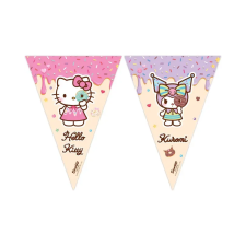 KORREKT WEB Hello Kitty Kuromi zászlófüzér FSC 2,3 m party kellék