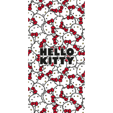 KORREKT WEB Hello Kitty Red Bows fürdőlepedő, strand törölköző 70x140cm lakástextília