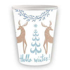 KORREKT WEB Hello Winter, Karácsony papír pohár 6 db-os 250 ml party kellék