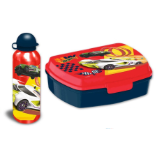 KORREKT WEB Hot Wheels szendvicsdoboz + alumínium kulacs szett uzsonnás doboz