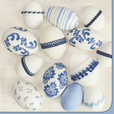 KORREKT WEB Húsvét Blue Style szalvéta 20 db-os 33x33 cm papírárú, csomagoló és tárolóeszköz