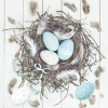 KORREKT WEB Húsvét Pastel Blue Natural Nest szalvéta 20 db-os 33x33 cm