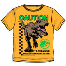 KORREKT WEB Jurassic World Caution gyerek rövid póló, felső 4 év/104 cm