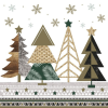 KORREKT WEB Karácsony Graphic Trees szalvéta 20 db-os 33x33 cm