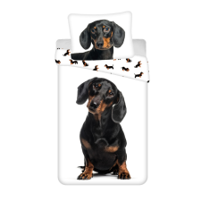 KORREKT WEB Kutyás Dachshund ágyneműhuzat 140×200cm, 70×90 cm lakástextília
