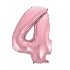 KORREKT WEB Light Pink, Rózsaszín 4-es szám fólia lufi 92 cm party kellék