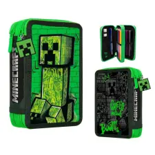 KORREKT WEB Minecraft Blocky Boom tolltartó töltött 2 emeletes tolltartó