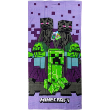 KORREKT WEB Minecraft Purple fürdőlepedő, strand törölköző 70x140cm lakástextília