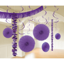 KORREKT WEB New Purple, Lila dekoráció szett 18 db-os party kellék