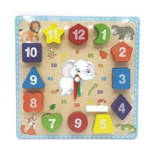 KORREKT WEB Óra puzzle fából, 10 db-os puzzle, kirakós