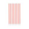 KORREKT WEB Pearly Light Pink, Rózsaszín tortagyertya, gyertya szett 8 db-os