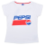 KORREKT WEB Pepsi White női rövid póló, felső XL