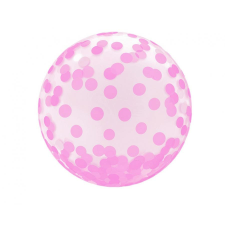 KORREKT WEB Pink Dots Aqua gömb fólia lufi 46 cm party kellék