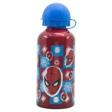 KORREKT WEB Pókember Grid alumínium kulacs 400 ml kulacs, kulacstartó