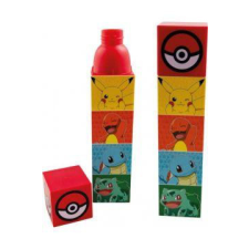 KORREKT WEB Pokémon műanyag kulacs, sportpalack 650 ml kulacs, kulacstartó