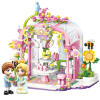 KORREKT WEB QMAN® 32020 Keeppley - Lego-kompatibilis építőjáték lányoknak - 640 db építőkocka - Virágos teadélután
