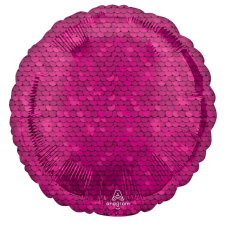 KORREKT WEB Rózsaszín flitter mintás fólia lufi 43 cm party kellék