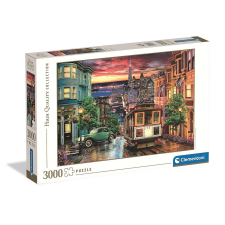 KORREKT WEB San Francisco Night 3000 db-os puzzle Clementoni puzzle, kirakós