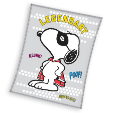 KORREKT WEB Snoopy Legendary coral fleece polár takaró 150x200cm lakástextília