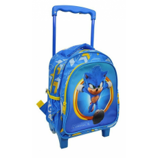 KORREKT WEB Sonic a sündisznó gurulós ovis hátizsák, táska 30 cm