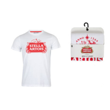 KORREKT WEB Stella Artois White férfi rövid póló, felső L férfi póló