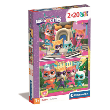 KORREKT WEB SzuperCicák Power 2x20 db-os puzzle Clementoni puzzle, kirakós