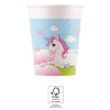 KORREKT WEB Unicorn Castle, Unikornis papír pohár 8 db-os 200 ml FSC