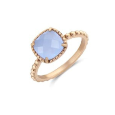 KORREKT WEB Victoria Rose gold színű kék köves gyűrű gyűrű